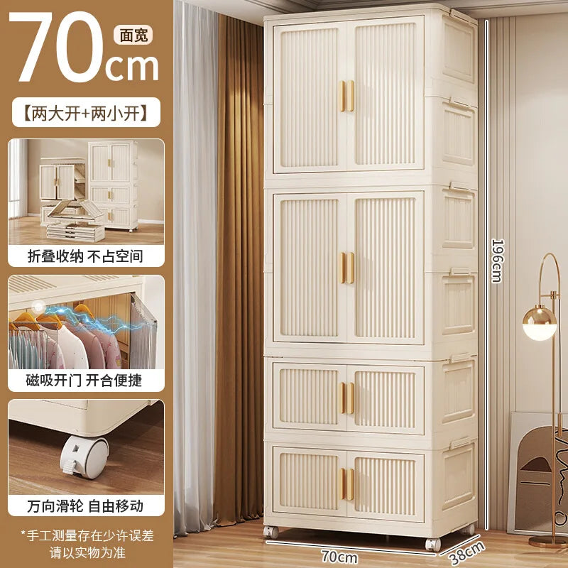 Wardrobe Clothes Closet Bedroom Furniture Storage Cabinet Foldable Wardrobe Plastic Cabinet Armario De Ropa Storage Cabinet
