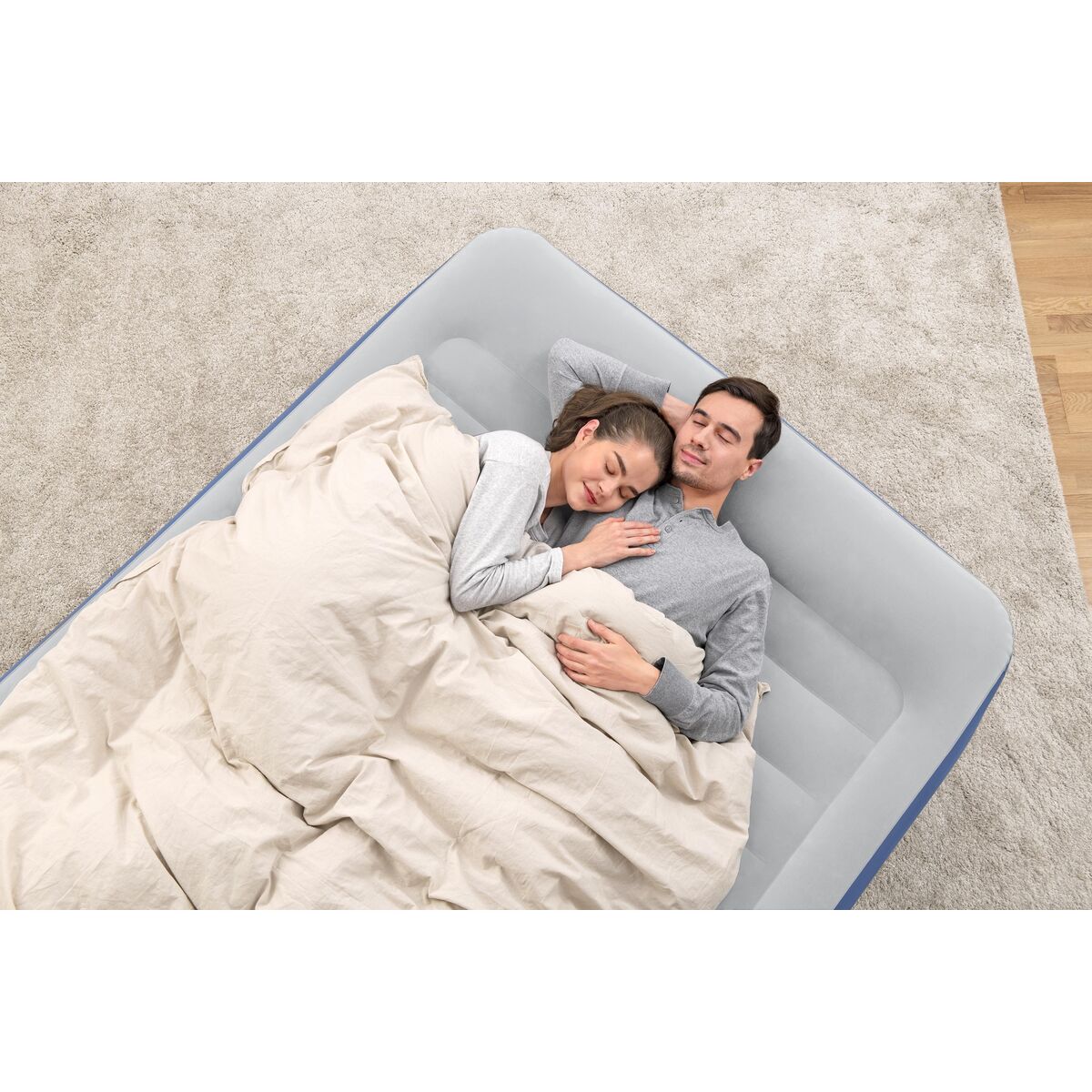 Bestway Double Bed with Motor 203x152x61 cm Inflatable & Camping 67690-1