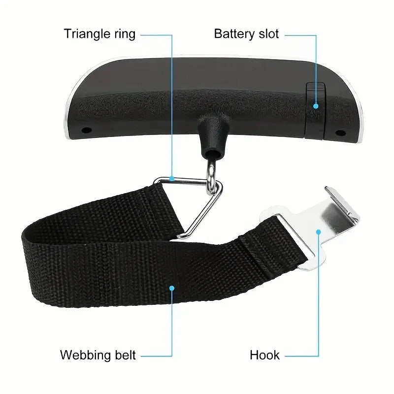 Luggage Scales Portable 50kg/10g Hanging Scale Digital Scale BackLight Electronic Fishing Weights Pocket Scale Bascula Maleta