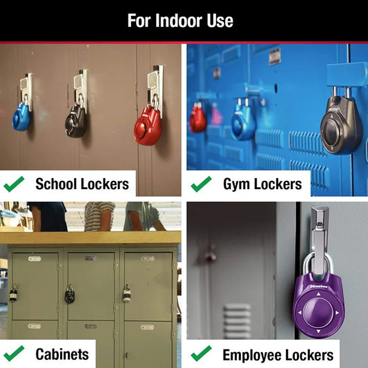 Master Lock 1500ID Portable Padlock Arrow Combination Directional Password Padlock Gym School Health Security Locker Door Lock